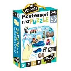 Puzzle Montessori tactile Headu : King Jouet, Puzzle bébé / enfant Headu -  Puzzles