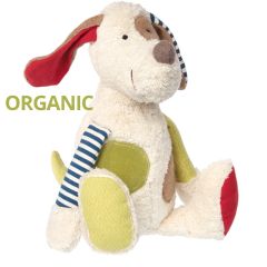 Peluche Bio Coton Organique Patchwork Chien Sigikid