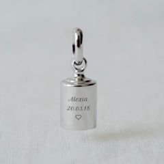 pendentif mon petit poids, argent, à personnaliser