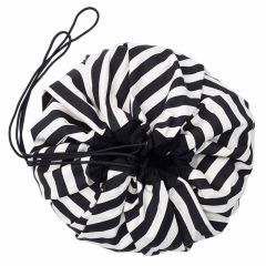 Sac de jeux Ø 140 cm, Rangement Lego et Jouet Fille ou Garçon, Stripes noir Play & Go