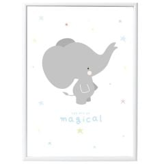 Poster Bébé, Elephant gris