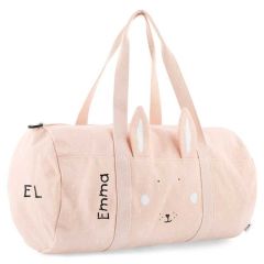 sac de sport et voyage pour enfant, lapin rose