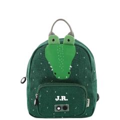 sac à dos crocodile pour enfants dès 2 ans, avec initiales en broderie