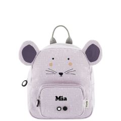 petit sac à dos maternelle souris à personnaliser avec prénom enfant