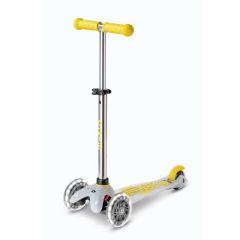 Trottinette Mini Micro Deluxe Flux LED Neon Yellow, roues lumineuses, de 2 à 5 ans