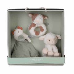 set cadeau de little dutch, la ferme, avec doudou à perspnnaliser
