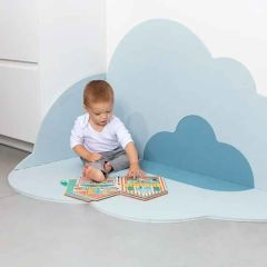 tapis nuage quut, large, bleu