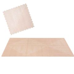 Tapis moelleux modulable Toddlekind, éléments puzzle en mousse EVA non toxique, beige, Livraison Gratuite