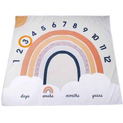 tapis milestone pour prendre photo de bébé, avec âge