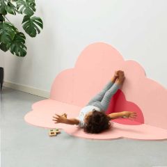 tapis pliable quut , nuage rose