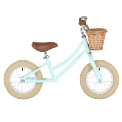 Draisienne Bobbin Garçon ou Fille dès 2 ans, Vélo menthe 12 pouces sans Pédale style retro Gingersnap, Livraison Gratuite