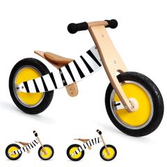 Draisienne zèbre vélo en bois qui évolue avec votre enfant Scratch, Livraison Gratuite