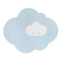 tapis nuage quut, large, bleu
