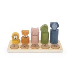 Puzzle à chiffres 1-5 en bois, apprendre à compter et apprendre les couleurs