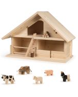 Ferme Trauffer en Bois neutre 100% Suisse, Jouet Durable Enfant dès 2 ans, Qualité Suisse, Livraison Gratuite