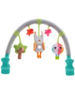 Arche Musicale à cliper sur poussette ou siege, Eveil bébé Hibou Taf Toys