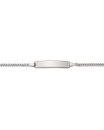 Gourmette Or Blanc 750, Bracelet Identité Bébé, 14cm, Livraison Gratuite Suisse