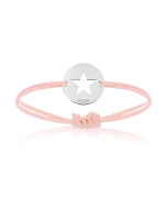 Bijoux Bébé Enfant Fille, Bracelet Cordon, etoile rose, Aaina & Co, Livraison Gratuite