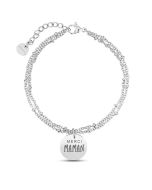 Bracelet Maman, Cadeau Fête des Mères, Idée Cadeau à personnaliser, argent Aaina & Co, Livraison Gratuite