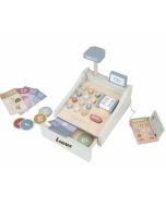 caisse enregistreuse avec scanner, jouet en bois Little Dutch