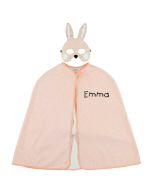 cape et masque trixie baby, petit lapin rose