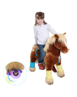 Premium Poney Caramel à roulettes qui clignotent, Pony Cycle Livraison Gratuite
