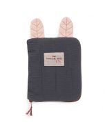 Protège carnet de santé Bébé Idée Petit Cadeau Naissance, gris et rose Moulin Roty