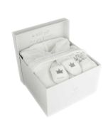 Coffret naissance Nouveau Né Bambam Wellness Peignoir Bébé et Pantoufles, Livraison Gratuite