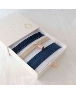 coffret bracelet personnalisé, petit poids or rose