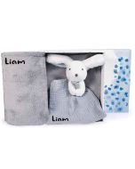 coffret doudou et compagnie, plaid et doudou à broder