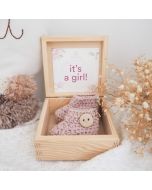 coffret pour annoncer le sexe du bébé, its' a girl