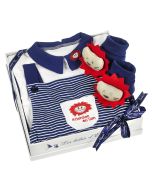 Kit Ensemble Bébé Garçon Cadeau Naissance Lion Marine Les Bébés l'Elizéa