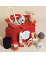 Jouet Mallette Médecin, Idée Cadeau Fille Garçon 3 ans, Jouet Docteur Qualité Bois et Tissus, Le Toy Van, 10 pièces