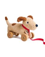 petit chien, jouet à trainer