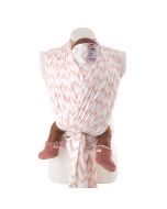 Echarpe Bébé Tissu Respirant Portage Facile 100% coton hydrophile, pour Bébé dès la naissance, Lodger rose, Livraison Gratuite