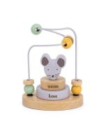 jouet en bois souris, avec perles, trixie baby