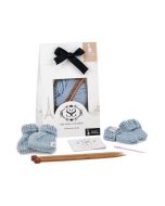 set tricot chaussons bébé et gants