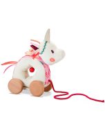 Louise Licorne câline Jouet à tirer & hochet dès 1 an, Lilliputiens