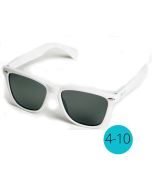 Lunettes Soleil Enfant 4-10 ans, 100% Protection UV, blanc J Banz