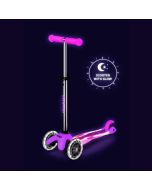 trottinette rose, glow led plus, micro