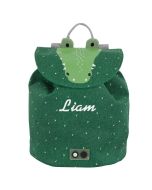 sac à dos pour enfant, couleur verte, crocodile