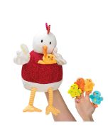 Ophélie et ses poussins Peluche Jeu en tissu Petits enfants Lilliputiens