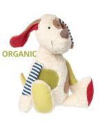 Peluche Bio Coton Organique Patchwork Chien Sigikid