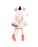 Peluche Boîte à musique personnalisable, Cadeau Naissance Fille Moulin Roty