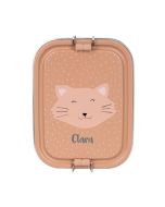 boite à gouter chat de la marque trixie baby, à personnaliser avec prénom enfant