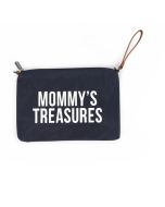 Sac Pochette Mommy's Treasures bleu marine Idée Cadeau Maman Childhome