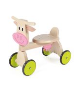 Porteur en bois vache, bébé apprend à marcher Scratch Idee Cadeau Livraison Gratuite