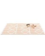 Tapis moelleux modulable Toddlekind, éléments puzzle en mousse EVA non toxique, Nordic beige, Livraison Gratuite