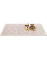 Tapis moelleux modulable Toddlekind, éléments puzzle en mousse EVA non toxique, Nordic rose nude, Livraison Gratuite