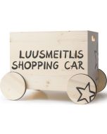 Caisse à jouets avec roulettes Shopping Car, 100% suisse, Déco Chambre enfant, Kynee, Livraison Gratuite